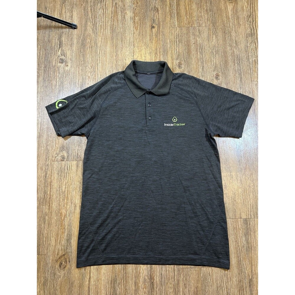 Lululemon Men’s Black Polo Shirt Performance Golf Stretch Tech Size Medium